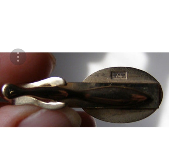 Vintage men's tie bar/clip Robbins Co. Attleboro - Picture 6 of 8